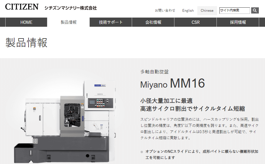 Miyano MM16
