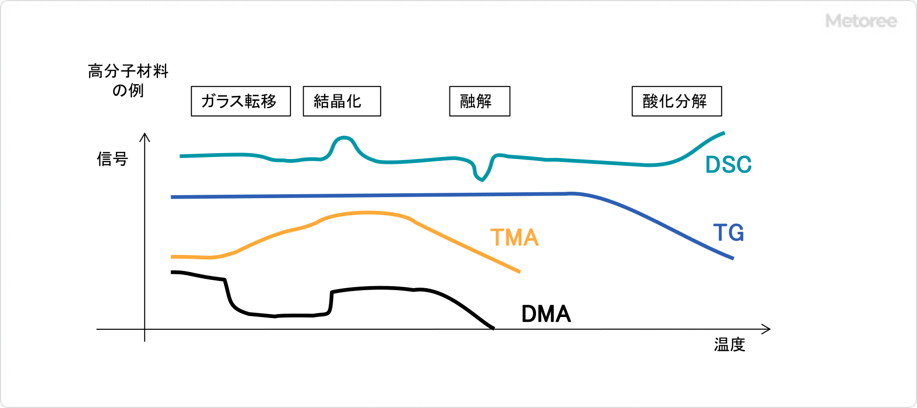 Fig3 熱分析装置の測定結果の例