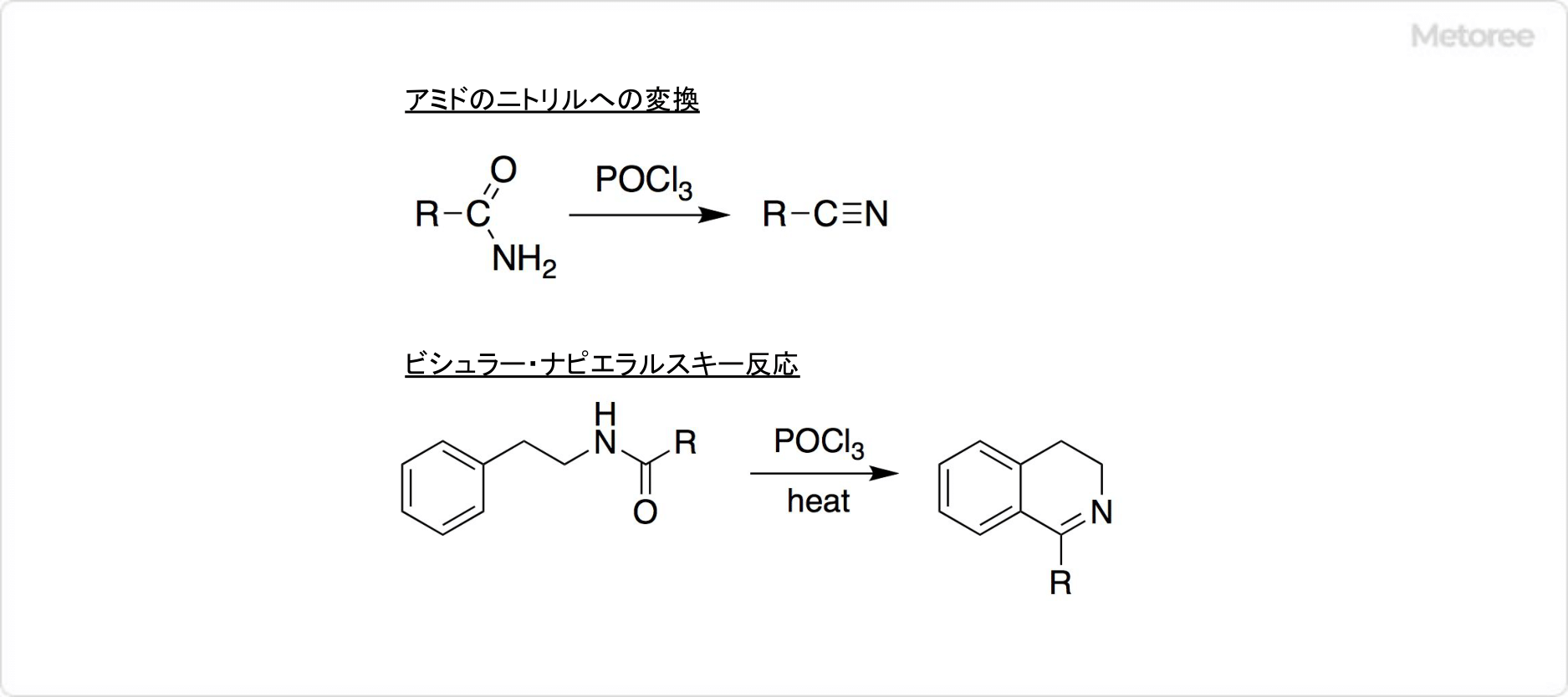 オキシ塩化リンを用いた反応
