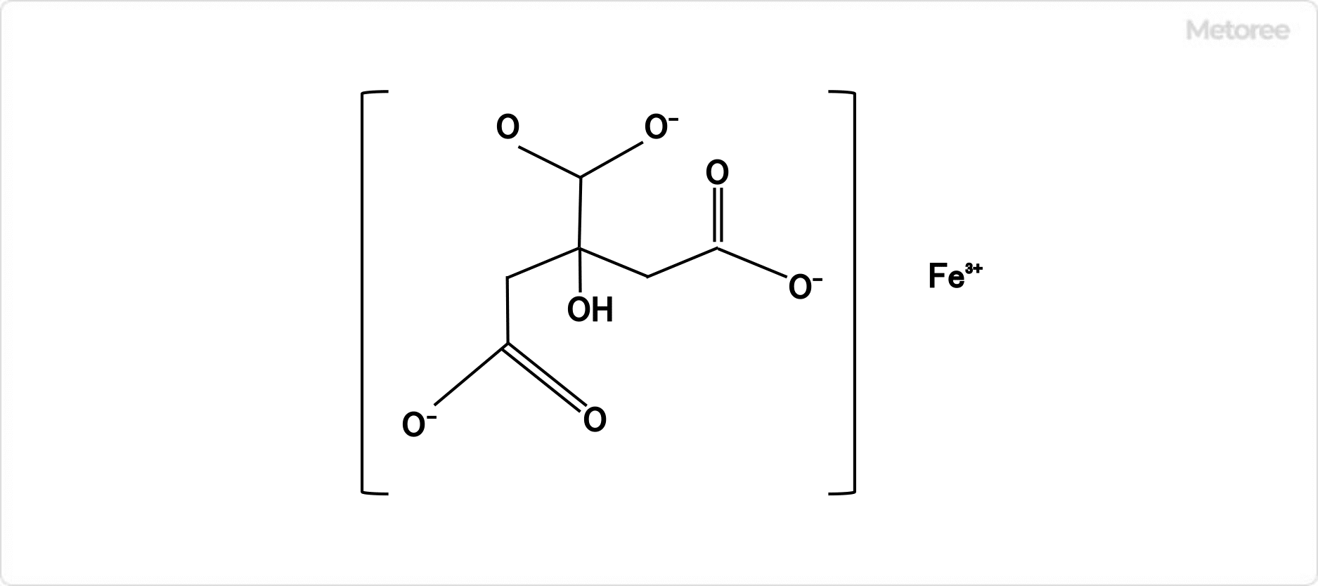 クエン酸鉄の構造式