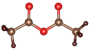 無水酢酸の分子構造