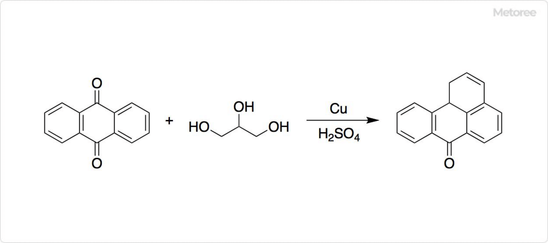 アントラキノンとグリセロールの反応