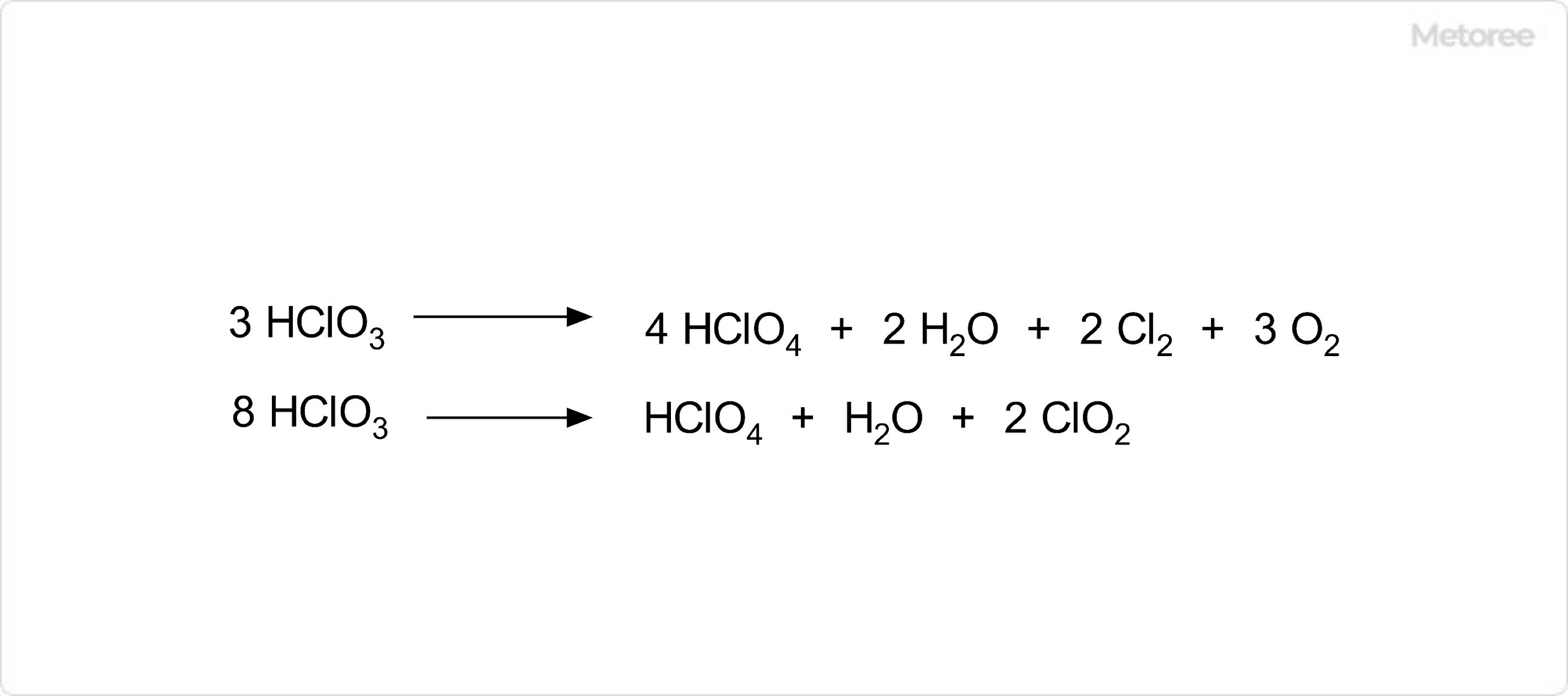 塩素酸の分解反応 (1)