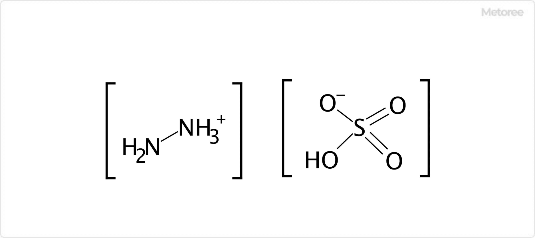 硫酸ヒドラジンの構造