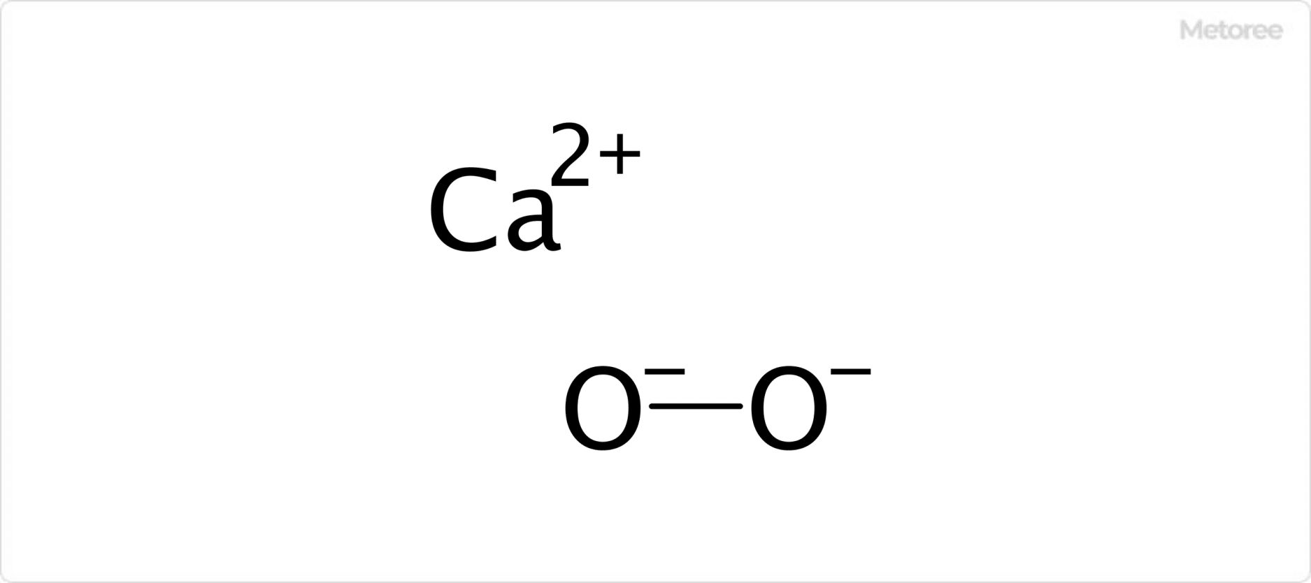 過酸化カルシウムの構造