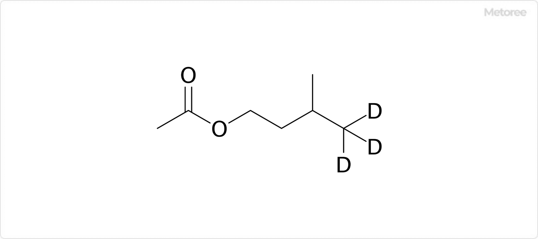 酢酸イソアミル-d3の構造