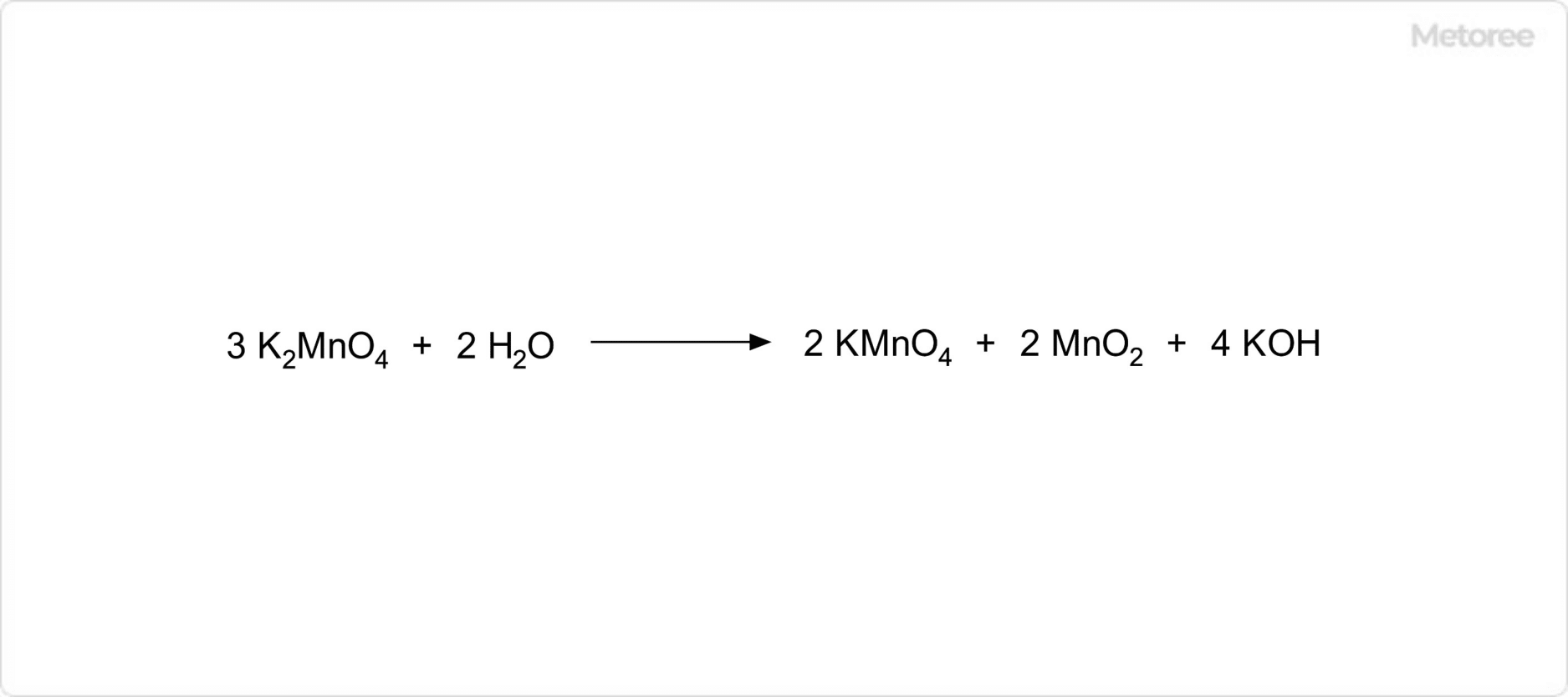 マンガン酸カリウムの化学反応
