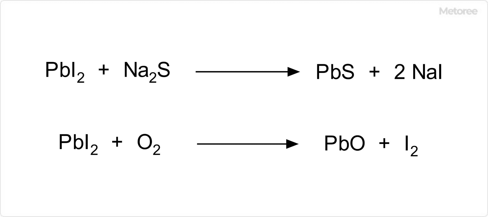 ヨウ化鉛の化学反応