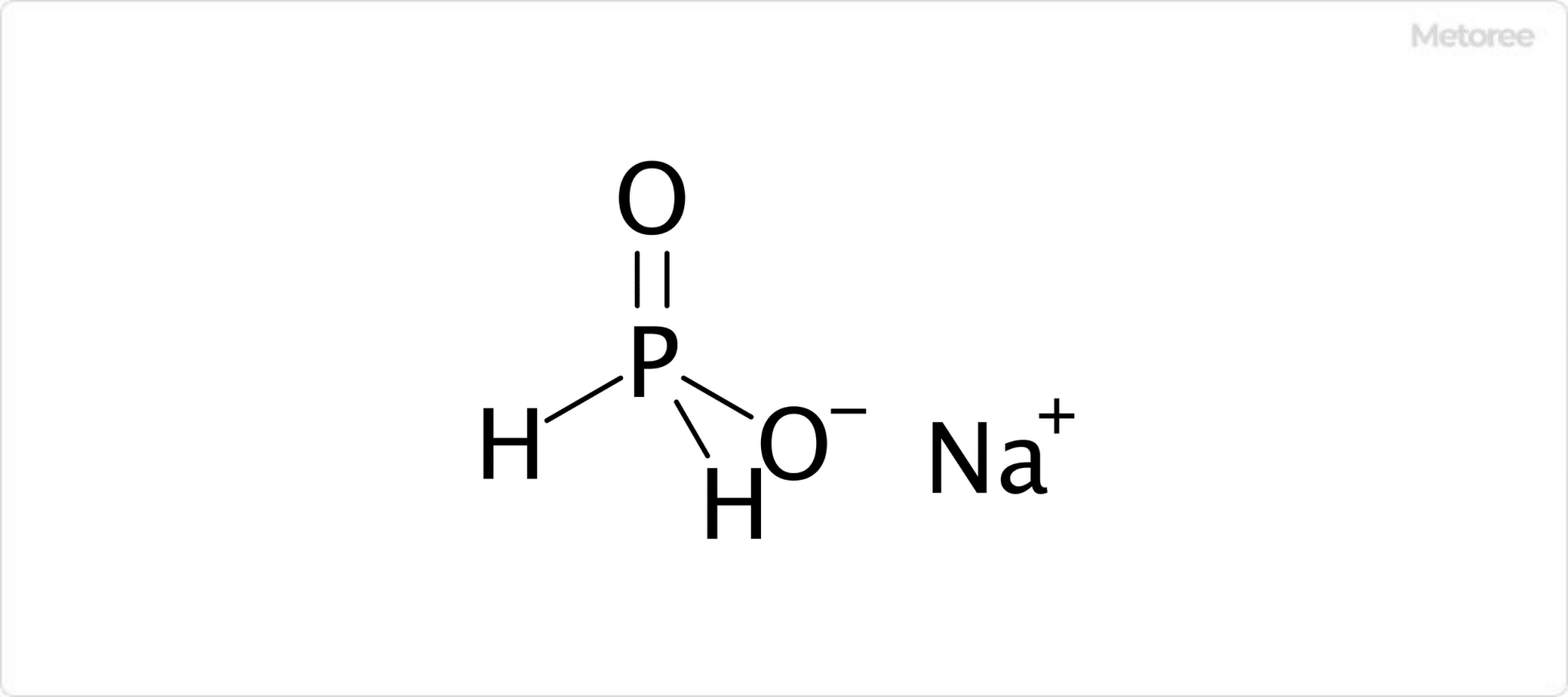 次亜リン酸ナトリウムの構造
