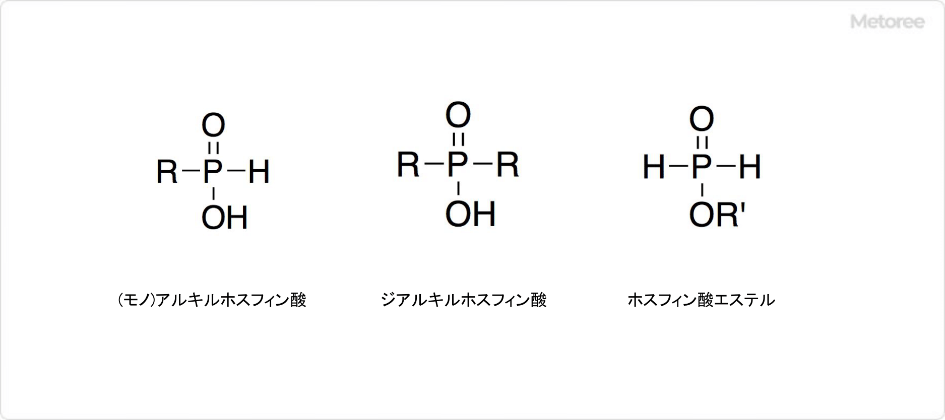 ホスフィン酸の誘導体の構造