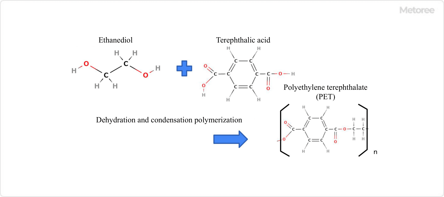 Figure 2. Polymerization of PET