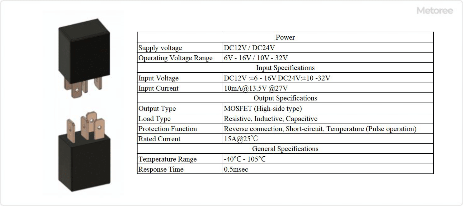 Sealed Form A SPST ISO Micro Relay - Littelfuse