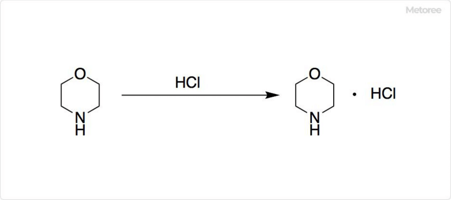 Figure 3. Reaction of morpholine