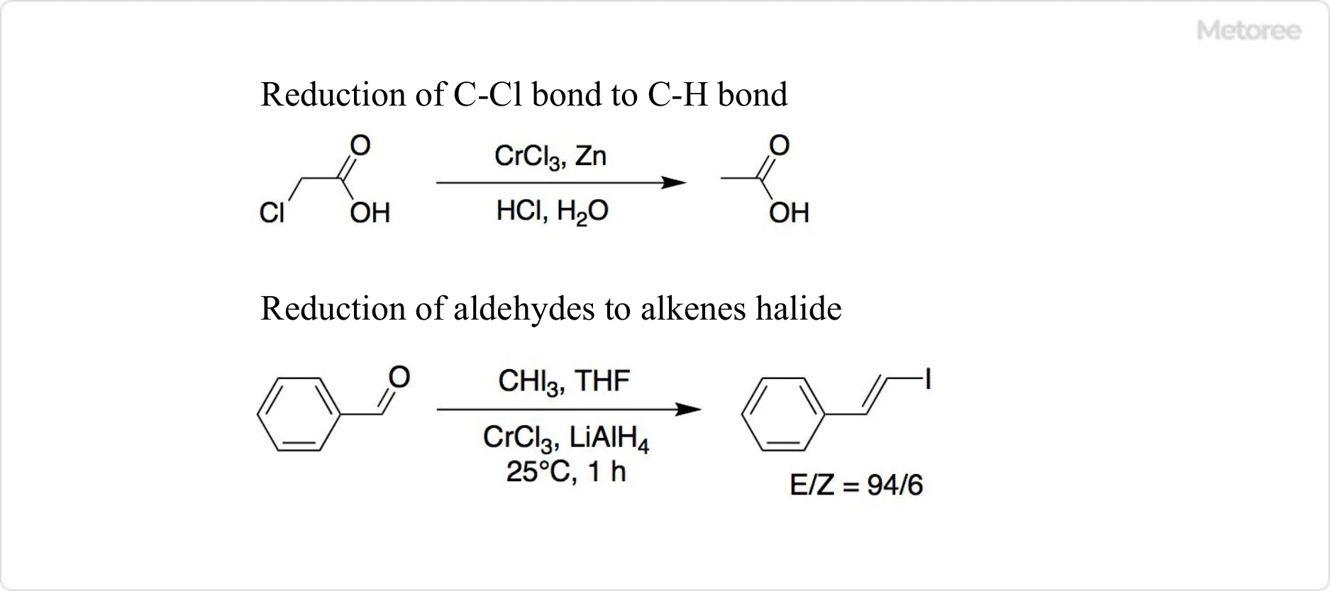 Reaction using chromium chloride