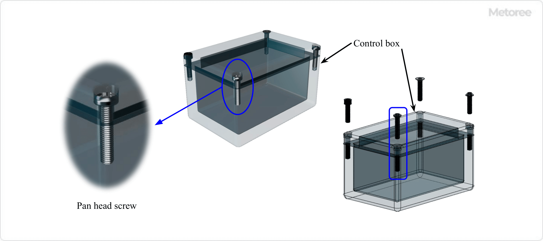 Figure 1. Example of pan head screw use (1)