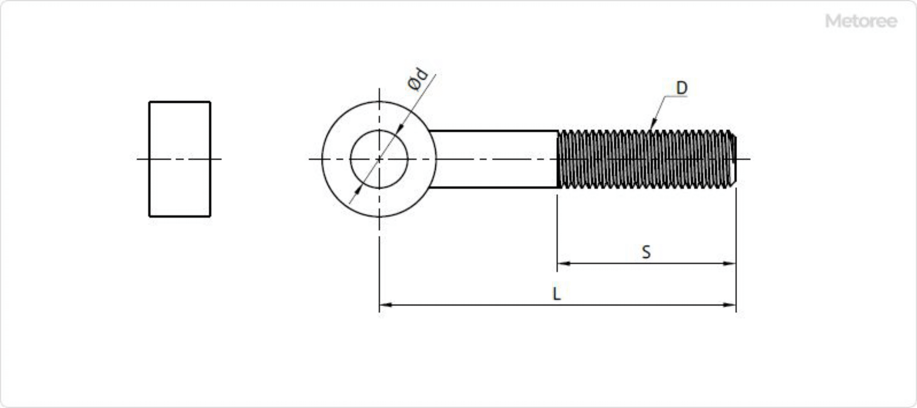 Figure 5. Dimensions of hinge bolt