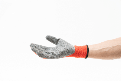 Rough Surface Non-Slip Knit Wrist Glove - Large - Christy's