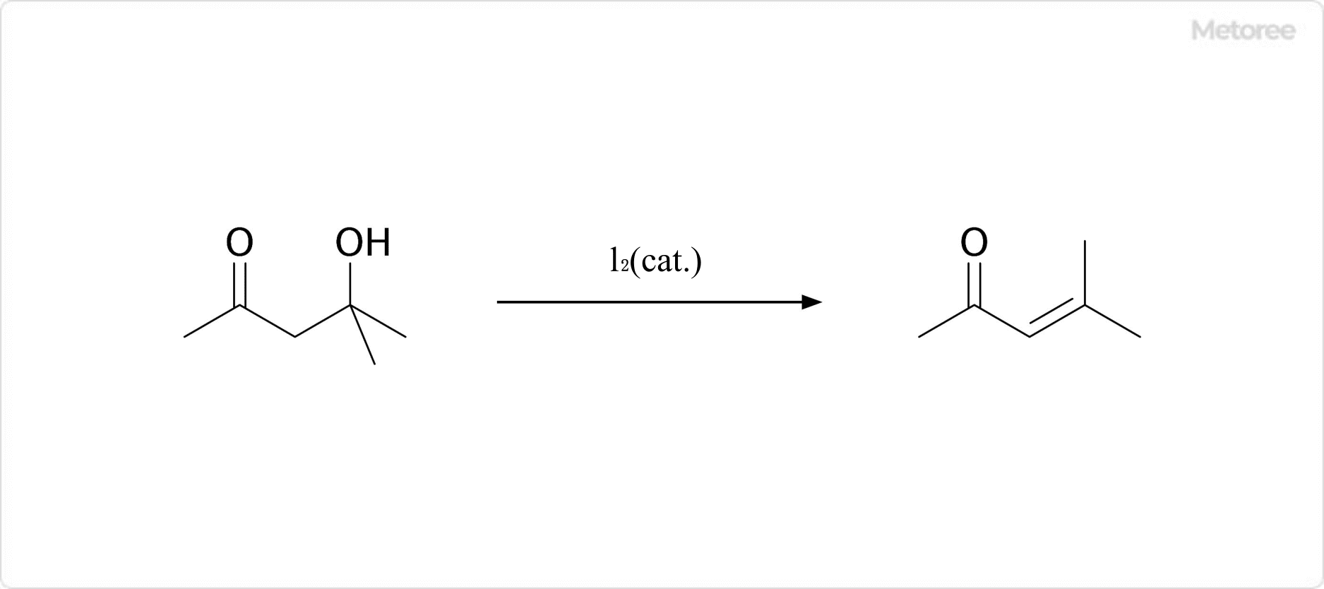 Figure 3. Dehydration Reaction of Diacetone Alcohol